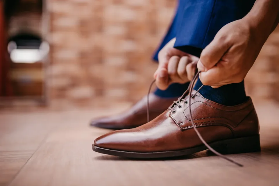 Brown formal shoes